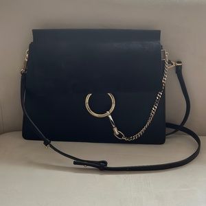 Chloe Black Faye Medium Shoulder Bag. Chloe Faye Medium Shoulder Bag